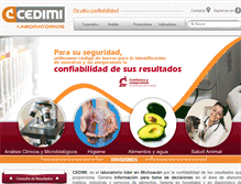 Tablet Screenshot of cedimi.com.mx